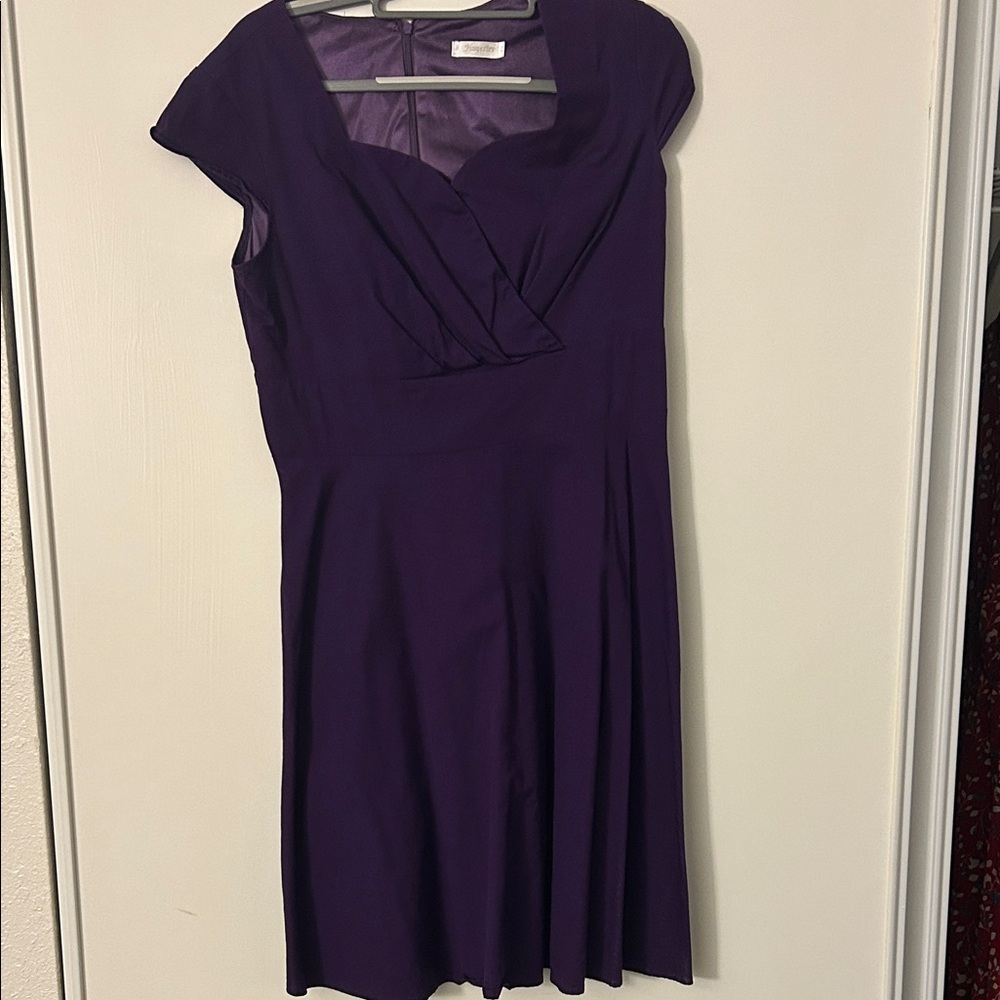 Classy Purple Women's Midi dress